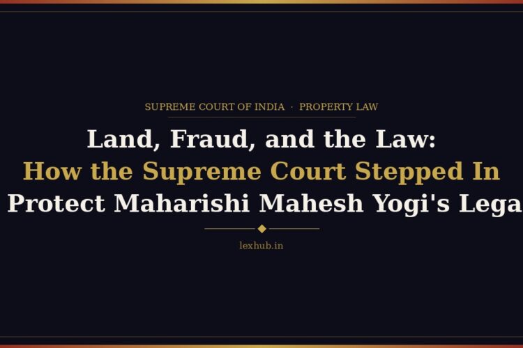 Land, Fraud, and the Law: How the Supreme Court Stepped In to Protect Maharishi Mahesh Yogi’s Legacy