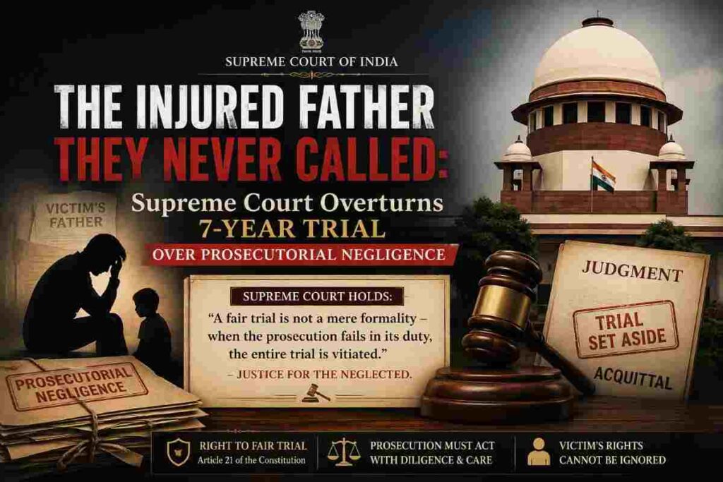 The Injured Father They Never Called: Supreme Court Overturns 7-Year Trial Over Prosecutorial Negligence